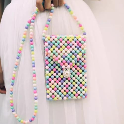 Image of SHESRA Luxury Pearl Chain Bag Purse, Shoulder Crossbody Evening Bag for Party