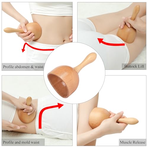 image for Komogir 3-in-1 Wood Therapy Massage Tools Lymphatic Drainage Massager 