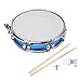 14 Inch Snare Drum, Professional Snare Drum with Drumsticks Key Strap Percussion Musical Instrument for Kids Adult Drummer Beginner (Blue