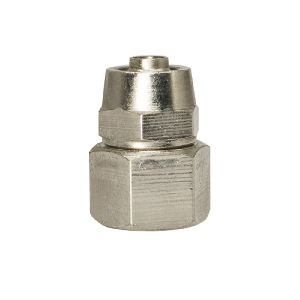 Ferrule Pipe Adapter Nickel Plated Brass Quick Release Air Fitting, Pneumatic Hose Connector, 1/4in BSP Female Thread Coupler(4MM*1/4INCH)