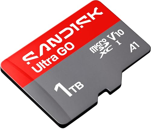 Image of SANDISK 1TB Ultra Go microSD Card UHS-I, Up to 190MB /s, Full HD Video, Memory Card for Android Smartphones, Tablets, 10-Year Warranty