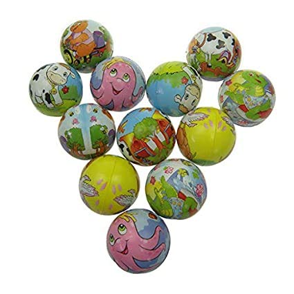 SIOPAWORLD 12 Pcs Soft Squeeze Foam Sponge Balls with Cartoon Prints Light Weight Non Toxic Ball Set for Kids (Pack of 12) Multicolor (B08X7BL4LL) Amazon Price History, Amazon Price Tracker