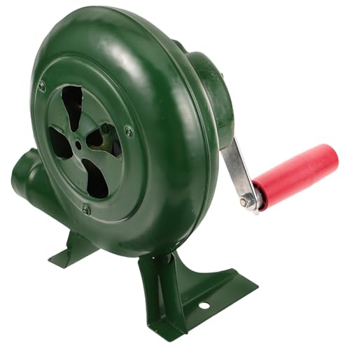 SOIMISS Soffiatore a Mano Fan Portatile Griglia Fan Della Nebbia Gabbia Stufa Palmare Gonfiabile Forno Mini Soffiatore Per Foglie Cestino Accenditore Jet Carbone Mitts Green Ferro Da Stiro