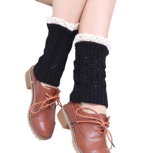 Kasen Calcetines Térmicos de Punto Cálida Invierno para Mujer Negro
