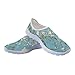 Dolyues Zapatillas de enfermera con dibujos animados para mujer, novedad tortuga marina, galaxia, lobo para correr, malla transpirable para caminar, almendro en flor de Van Gogh, 41.5 EU