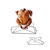 Kofebe Bierdosenhalter Hähnchenhalter Faltbarer Bierfass Hühnerständer für Grill, Edelstahl...