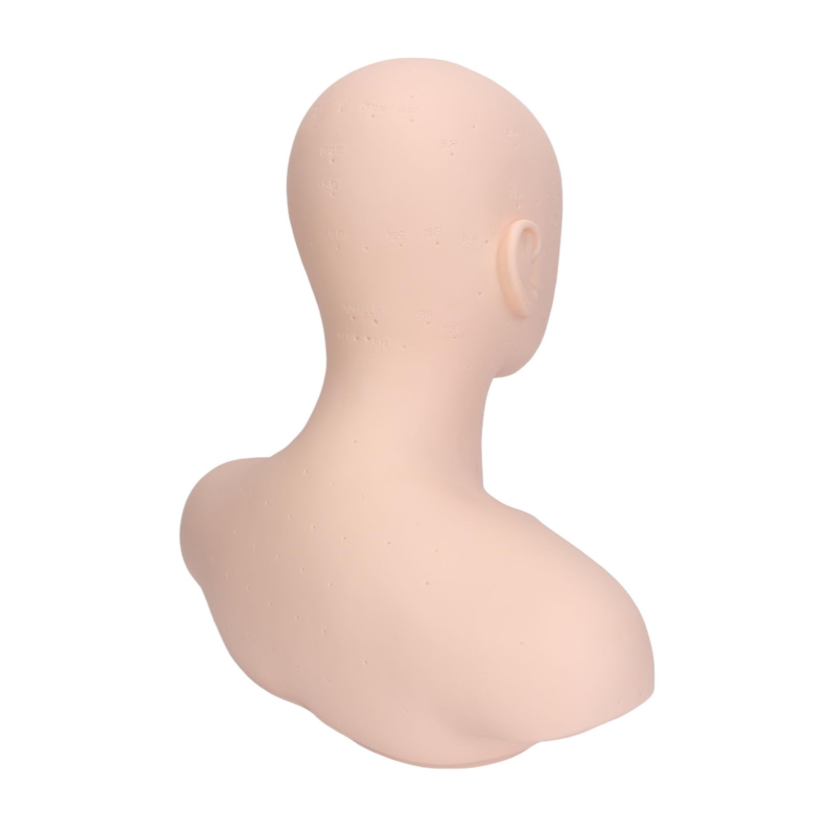 Testa di manichino per allenamento pratica, versatile, morbida e confortevole al tatto, modello con spalla per massaggio, cura di bellezza, agopuntura, pratica in PVC ad alta densità, gomma