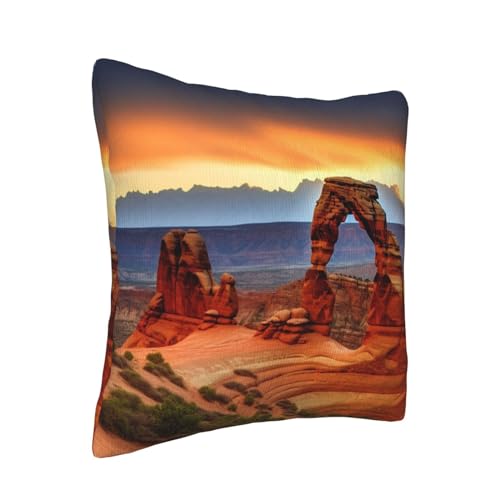 Housse de coussin en peluche douce Arche National design double face - 8