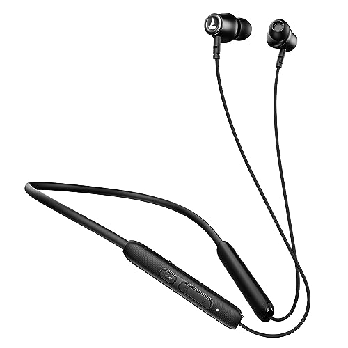 Boat Rockerz 245 v2 Pro, 30HRS Battery, ENx Tech, Fast Charge, Low Latency, Dual Pairing, Magnetic Ear Buds, IPX5, Type-C Interface, Bluetooth Neckband with Mic in Ear Earphones (Active Black) view 1