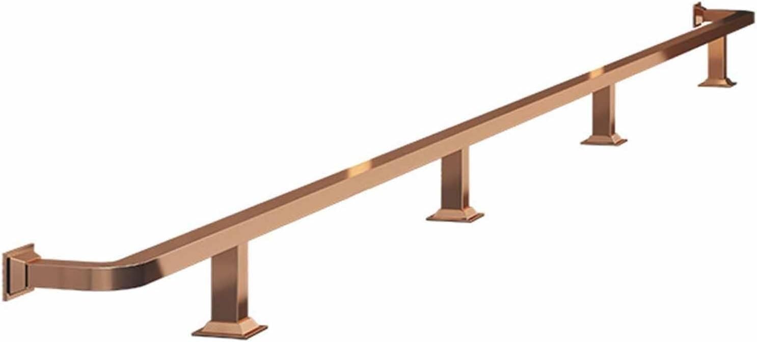 Repose-pieds à tuyau carré en or rose 180cm haut de gamme