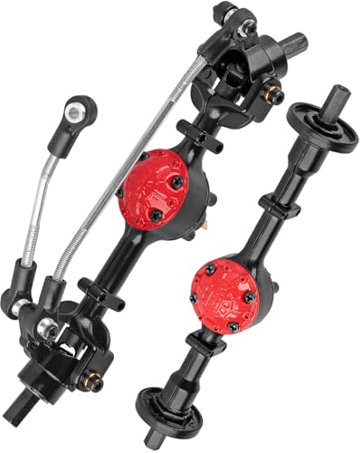 hopsupRC Metal RC Car Axles Set Repair Tool Upgrades Part for WPL 1/16 C14 C-14K C24 C-24K B14 B-14K B24 B-24K, RC Car Modification Parts Hops Up,Black