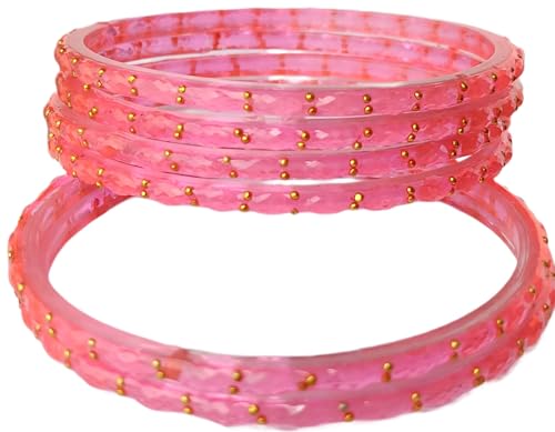 Image of JPS Plain and Glossy Finished Raindrop Glass Bangles Set for Women & Girls | Traditional Ethnic Chudi for Wedding, Party & Regular- Set of 12 Pcs of One Colour | Wedding Special