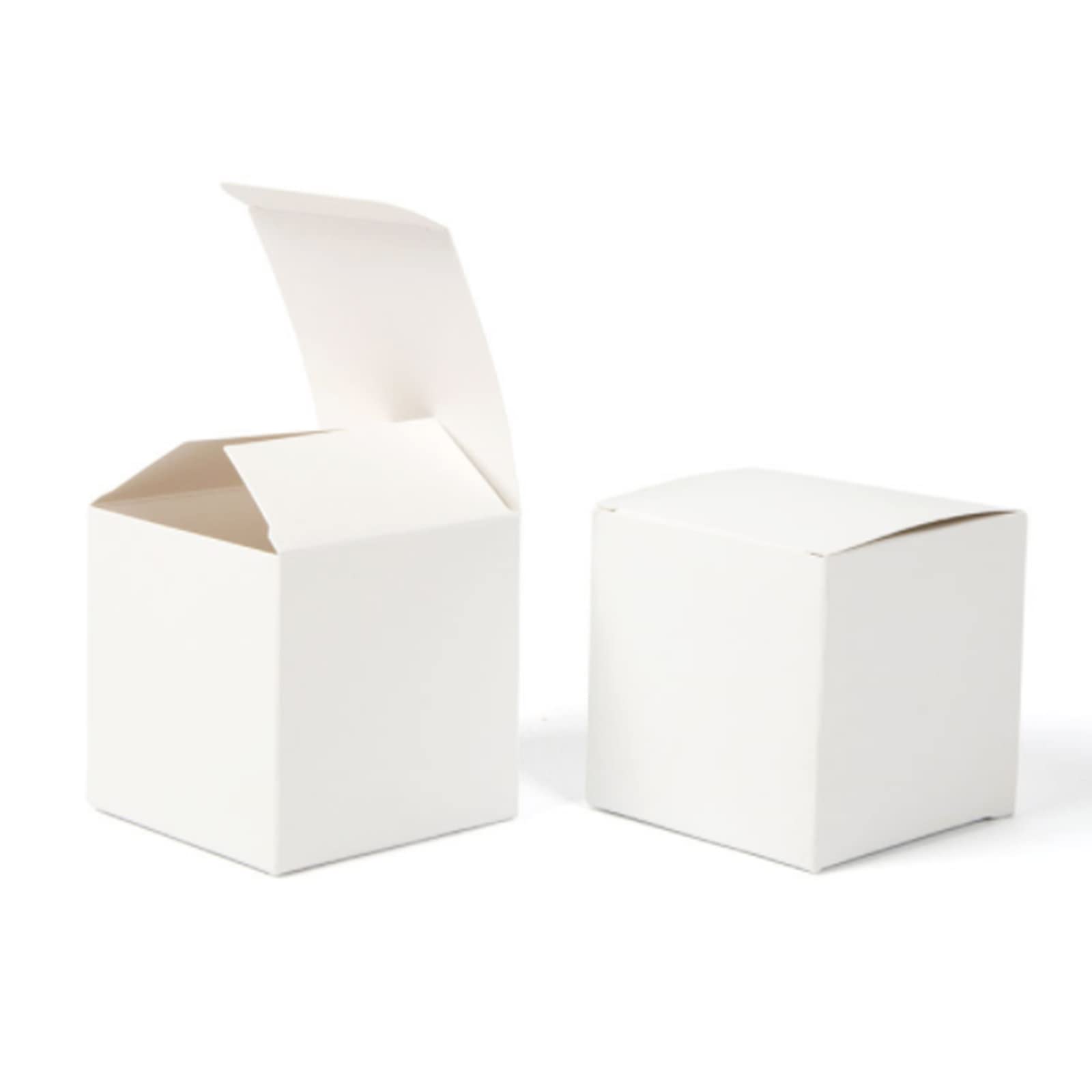 30 Pièces Boîtes Cadeau Blanches En Papier Kraft - Emballage Facile à Assembler Pour Fêtes Anniversaires Mariages