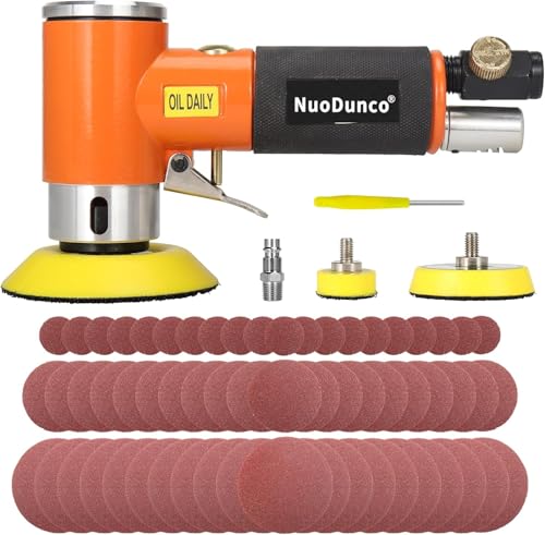 Mini Ponceuse excentrique à air comprimé 25mm/ 50mm / 75mm, NuoDunco Ponceuse Orbitale Air Sander 1