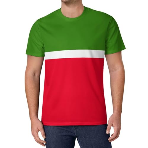 T-Shirts Tatarstan Flag Shirts for Mens Loose Fit Tops Spring Summer Beach Short Sleeve Workout Casual Clothes X-Large