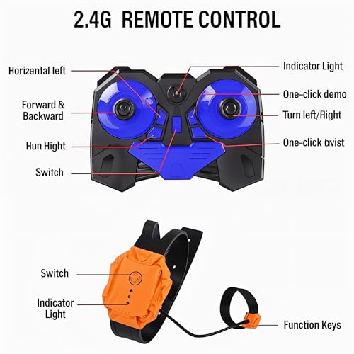 Image of 360 RC Stunt Car for Kids with Gesture Control | 2.4GHz Remote Control Car with Wrist Sensor | 4WD Double Flip Rotating Drift Off Road Toy Car for Boys Girls Gift