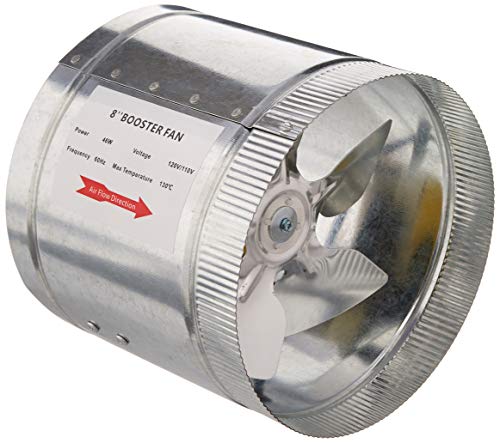 Hydro Crunch D940002901 8-Inch Booster Fan, 8"/420CFM