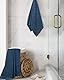 GLAMBURG Baumwolle 2er-Pack Oversized Badetuch-Set 70 x 140 cm, große Badetücher, Ultra saugfähig, kompakt, schnell trocknend und leicht, Mineral Blau
