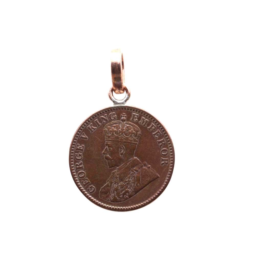 Copper Coin Pendant for Astrology and Lal Kitab Remedies