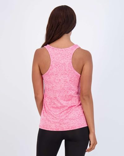 Image of Real Essentials 5-Pack Women's Racerback Tank Top Dry-Fit Athletic Performance Yoga Activewear (Available in Plus Size)