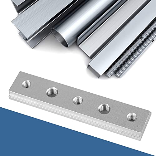 100mm Aluminum Alloy T-Slot Slider Bar Miter Track Jig T Screw Fixture Slot T-Slot Sliding Bar with M6 M8 Holes for Table Saw Router Table Woodworking Tool (200mm) - Image 3