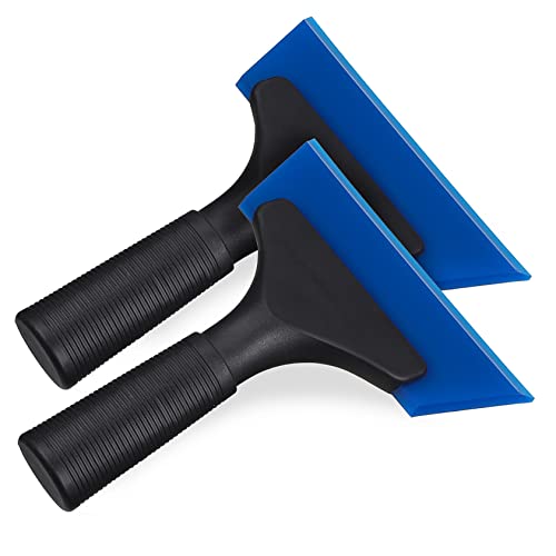 VOSAREA 2Pcs Film Squeegee Auto Window Tint Scraper for Smooth Application Bubble Removal Durable Wiper Tool for Windows Mirrors and Flat Surfaces
