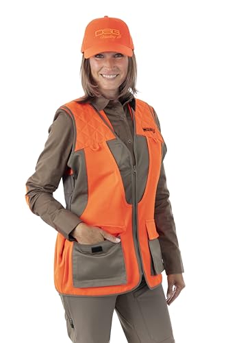 DSG Outerwear Women's Upland Hunting Vests 2.0 | Quilted Padded Shoulders, Built-In Game Bag3