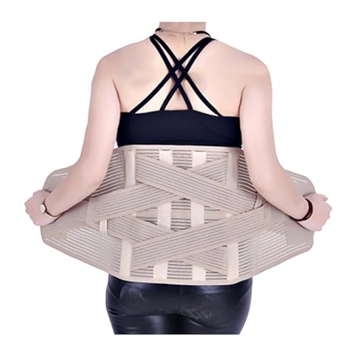 減圧ランバーサポートベルト ウエストトレーナー姿勢矯正器 ウェスト・トリートメント・バック・ブレース・ベルト (Color : Beige, Size : XL/X-Large)