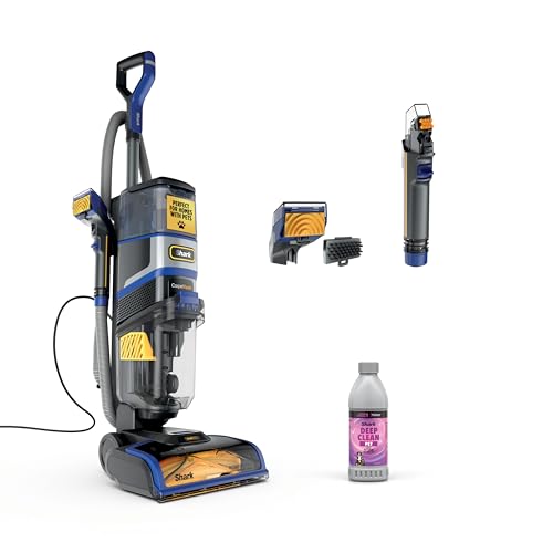 Shark CarpetXpert HairPro | Upright Carpet, Area Rug & Upholstery Cleaner | Carpet Shampooer | Handheld Spot & Stain Eliminator | Pet Hair Pickup & Odor Removal | 2 Cleaning Tools | Cobalt | EX251BRN