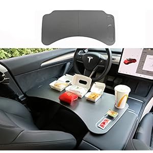 Topfit for Tesla Model Y Model 3 Tray Eat Lunch in Car Car Laptop Desk for Working Remotely Fit Cars Table Upgrade More…