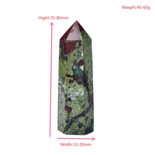 Piedra de Sangre de Dragón en Prisma Natural de 70mm Ideal como Regalo DIY Místico 3