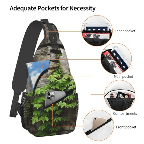 Bolso cruzado tipo Sling para hombre y mujer miniatura 5