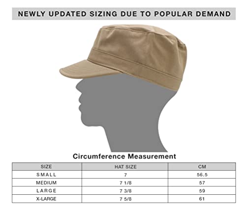 Image of KB-Ethos Cadet Army Cap Basic Everyday Military Style Hat (Now with STASH Pocket Version Available)