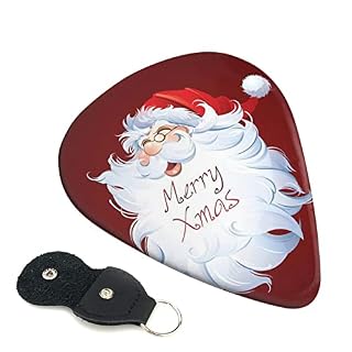 Christmas Day Lot de 6 médiators pour guitare acoustique, guitare électrique, basse, ukulélé – fins, moyens et épais. - Les Beatles, Paul McCartney, John Lennon, RIngo Starr, George Harrison