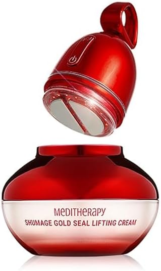 Shumage Firming Cream with Gold Stamp and Device - Moisturising and Firming Face Cream for Saggy Skin, Korean Moisturizer for Face, Device