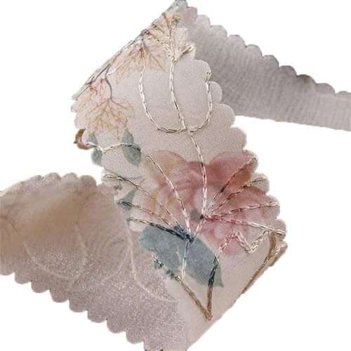 Cintas florales de gasa de 10 yardas, accesorios para el cabello, cinta hecha a mano, manualidades, embalaje de regalo, color beige, 38 mm