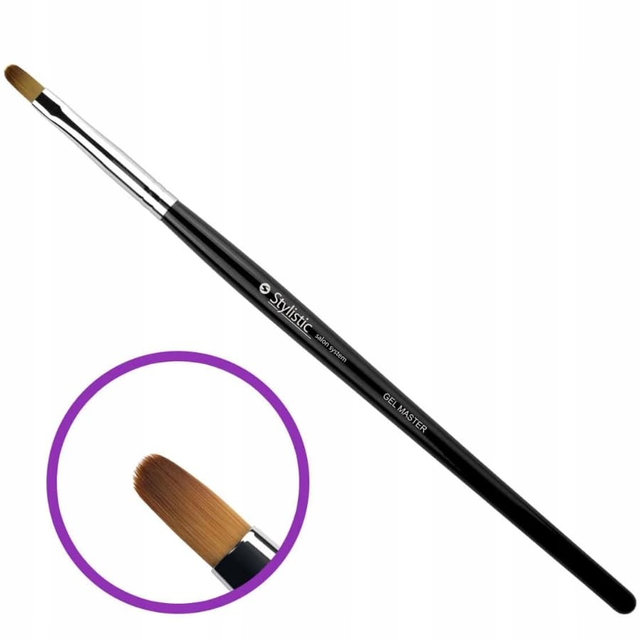 Stylistic Pinsel Gel Master Holz Flach Oval Synthetik 9,5mm