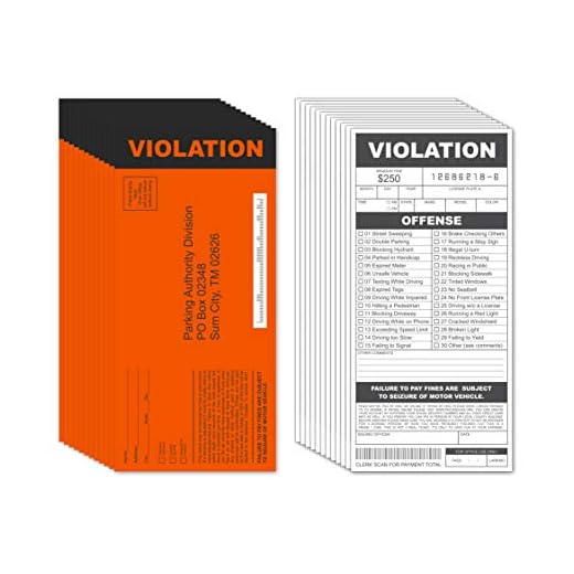 Fake Parking Tickets Prank - Qty 25, Joke Violation Parking, Funny Gag Pretend Police Traffic and Safety Car Citations, Kid Friendly