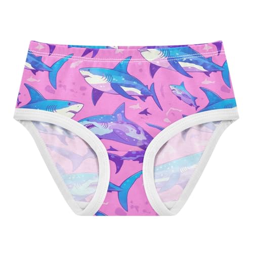 Wusikd Cute Fishes Girls' Underwear Cotton Pink Girls Briefs Soft Toddler Underwear 2T