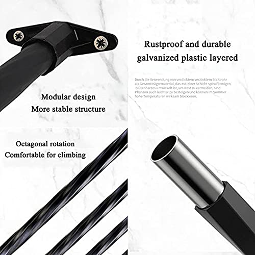 Treillis de jardin en métal pour plantes grimpantes – Demi-arche murale résistante aux intempéries – Parfait pour la décoration de mariage et l'aménagement paysager extérieur