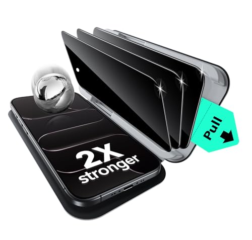 ESR 3 Pack for iPhone Air Privacy Screen Protector, Military Grade Shatterproof, 9H Hardness, Anti-spy Tempered Glass for iPhone 17 Air with UltraFit Tray, Case Friendly ESR 3 Pack for iPhone Air Privacy Screen Protector, Military Grade Shatterproof, 9H Hardness, Anti-spy Tempered Glass for iPhone 17 Air with UltraFit Tray, Case Friendly