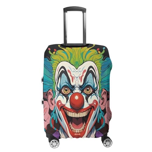 Clowns Luggage Covers Tsa Approved Suitcase Cover Elastic Washable Luggage Sleeve Carry on Cover Protector Anti-Scratch Suitcase Protector Fits 19-30 Inch Case(L)4