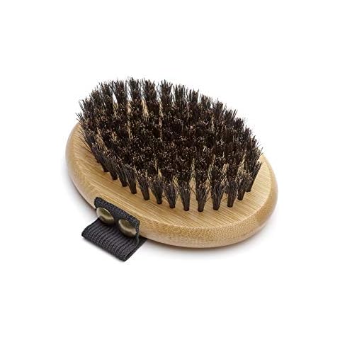 Mikki Bamboo Bristle Palm Brush for Gentle Grooming, for Dog, Cat, Puppy with Short Hair Smooth Coats, Handmade from Natural Sustainable Bamboo Cover