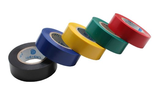 InLine® - Nastro isolante, 5 pezzi, 18 mm x 9 m