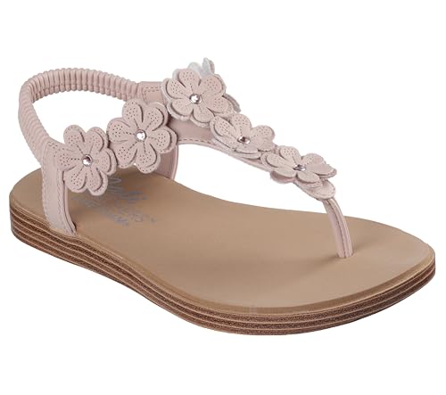 Skechers Skechers Women's SUMMER COVE - BEACH BLOOM, Flower Rhinestone Slingback, Blush, 11M