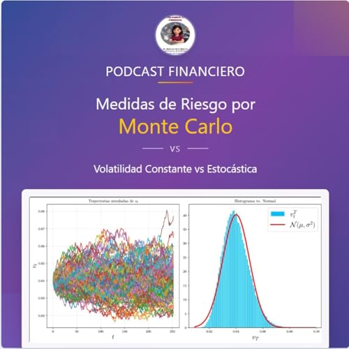 Page de couverture de Medidas de Riesgo por Monte Carlo con volatilidad constante vs Estocástica