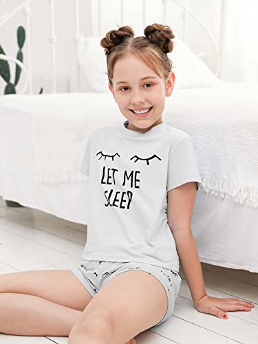 Image of Kingdenergy Girls Summer Cute Print Shorts Set T-Shirt and Short Pant 2 Piece Outfits Clothing Sets
