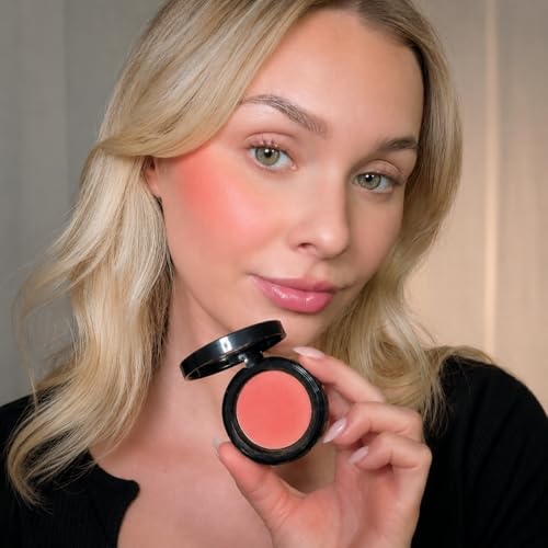 Image of Sandstone Scandinavia Hypoallergenic Pressed Powder Blush (Sunset Surprise) | Lightweight, Long-Lasting, Vegan