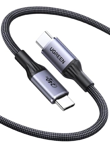 Image of UGREEN USB-IF Certified USB-C to USB-C Cable 1M 240W, PD3.1 Fast Charging Cable for MacBook Pro /Air, OmniBook, ThinkPad, Legion, iPad, iPhone 17 /16 /15, Galaxy S25 /S24, Black