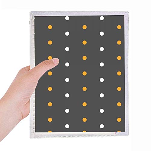 Carnet à spirales Dot Happy Fear rechargeable avec reliure robuste à anneaux